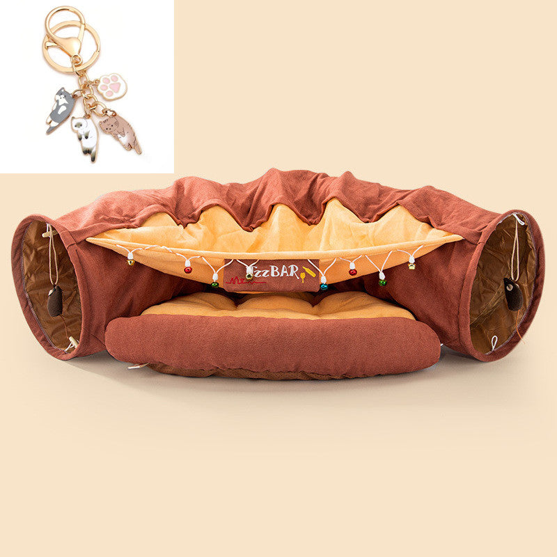 Tunnel pliable pour chat
