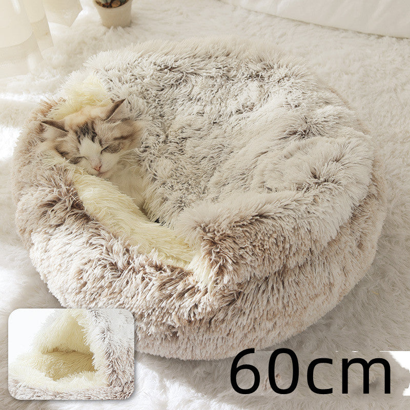 Lit en peluche pour animaux de compagnie