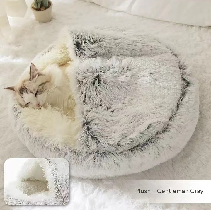 Lit en peluche pour animaux de compagnie