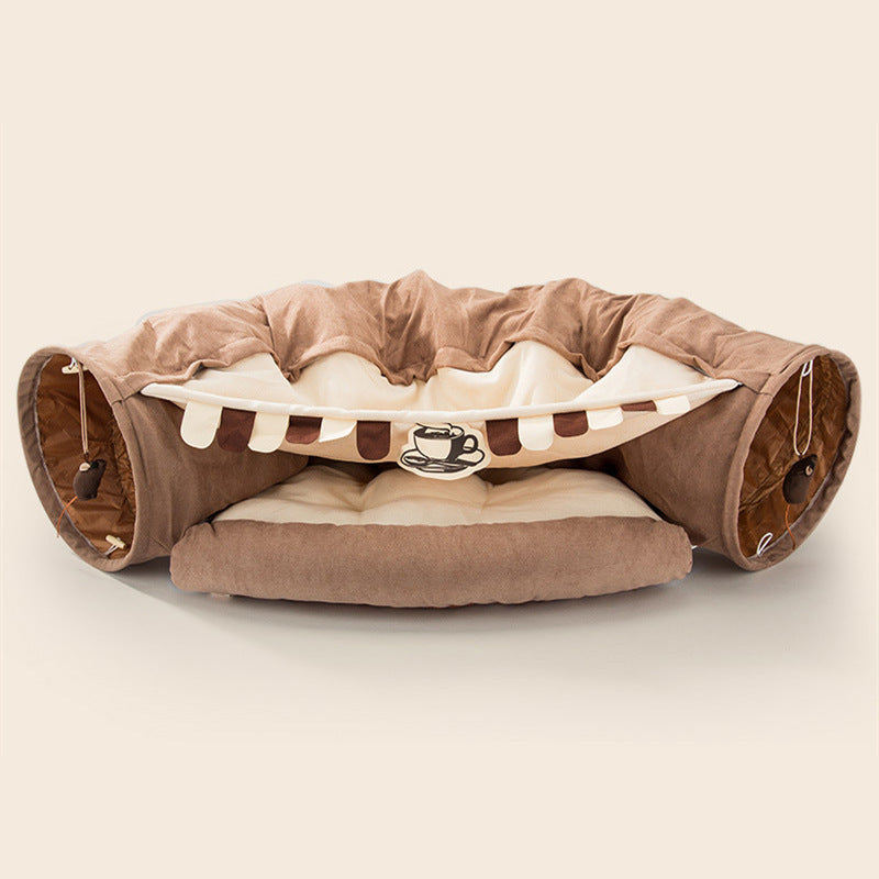 Tunnel pliable pour chat