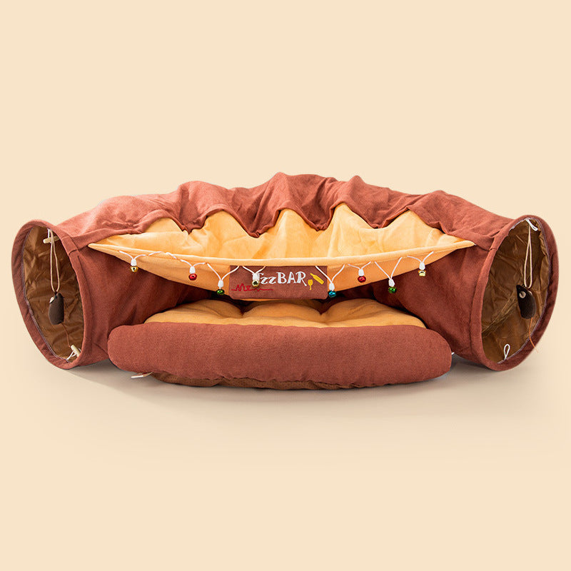Tunnel pliable pour chat