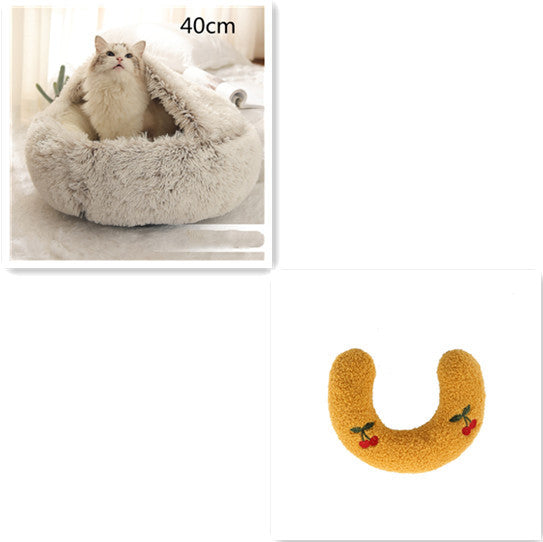Lit en peluche pour animaux de compagnie
