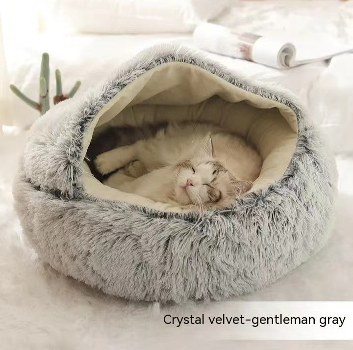 Lit en peluche pour animaux de compagnie