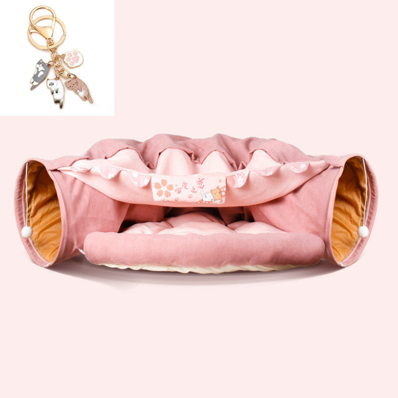Tunnel pliable pour chat