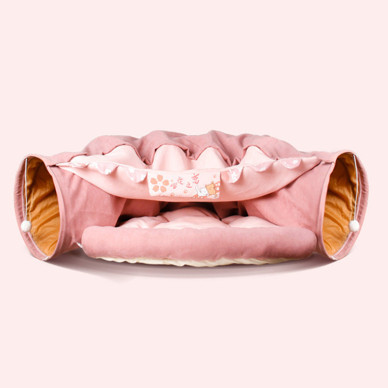 Tunnel pliable pour chat