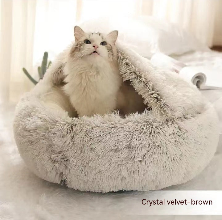 Lit en peluche pour animaux de compagnie