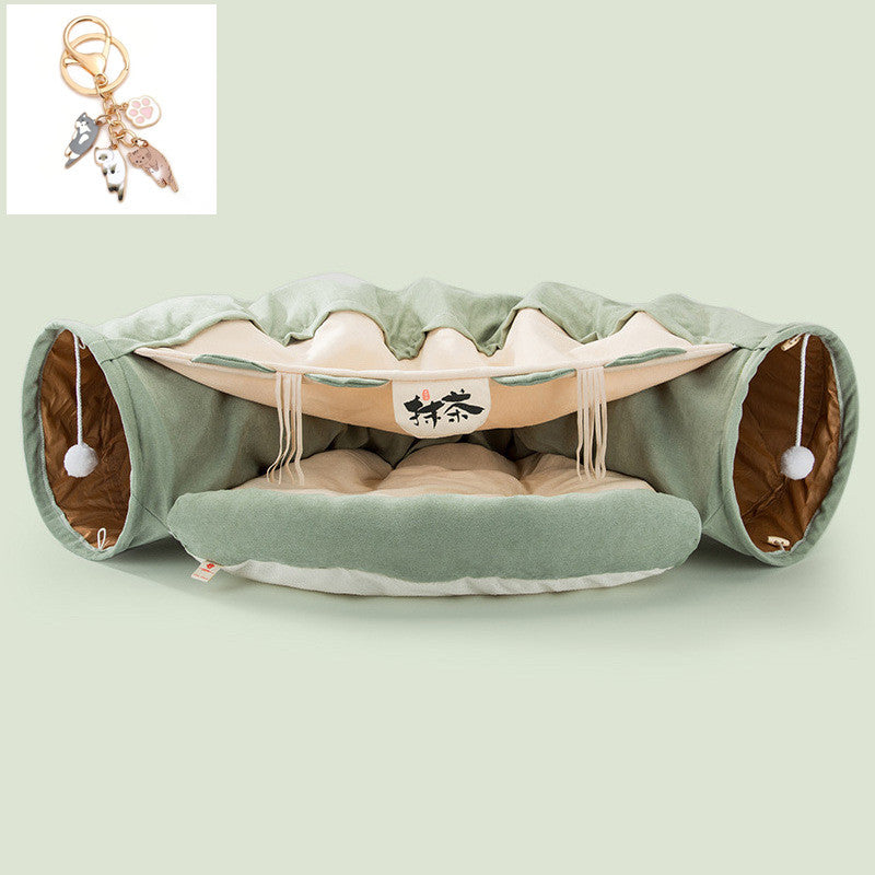 Tunnel pliable pour chat