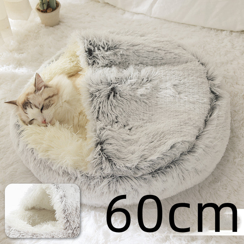 Lit en peluche pour animaux de compagnie