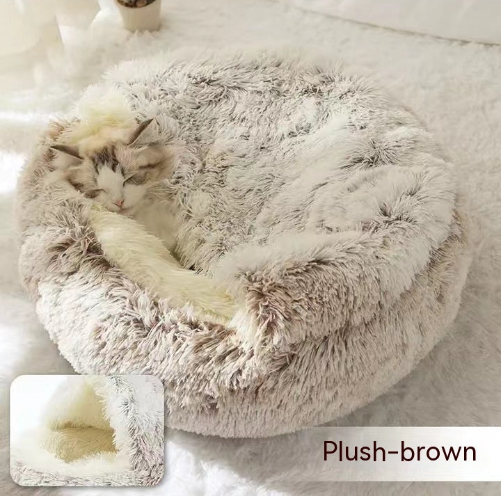 Lit en peluche pour animaux de compagnie