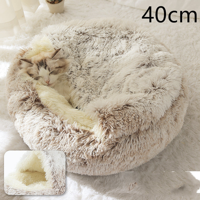 Lit en peluche pour animaux de compagnie