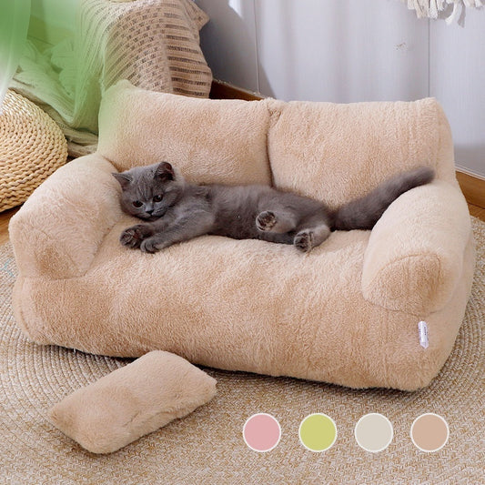 Lit de Luxe pour Chat - Canapé Douillet d'Hiver